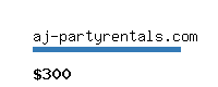 aj-partyrentals.com Website value calculator