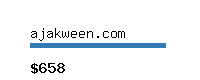 ajakween.com Website value calculator