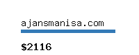 ajansmanisa.com Website value calculator