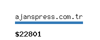 ajanspress.com.tr Website value calculator