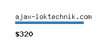 ajax-loktechnik.com Website value calculator