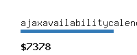 ajaxavailabilitycalendar.com Website value calculator