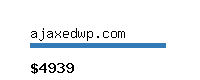 ajaxedwp.com Website value calculator