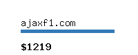 ajaxf1.com Website value calculator