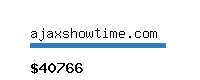 ajaxshowtime.com Website value calculator