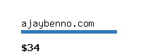 ajaybenno.com Website value calculator