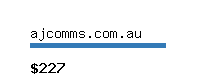 ajcomms.com.au Website value calculator