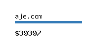 aje.com Website value calculator