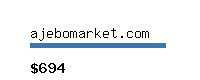 ajebomarket.com Website value calculator