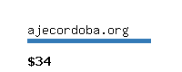 ajecordoba.org Website value calculator