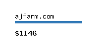 ajfarm.com Website value calculator