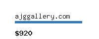 ajggallery.com Website value calculator