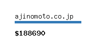 ajinomoto.co.jp Website value calculator