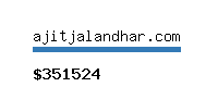 ajitjalandhar.com Website value calculator