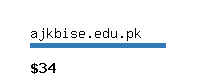 ajkbise.edu.pk Website value calculator