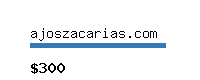 ajoszacarias.com Website value calculator