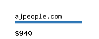 ajpeople.com Website value calculator