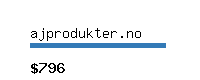 ajprodukter.no Website value calculator