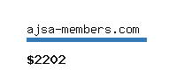 ajsa-members.com Website value calculator