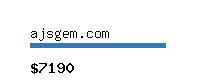 ajsgem.com Website value calculator