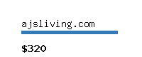 ajsliving.com Website value calculator