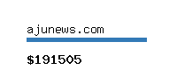 ajunews.com Website value calculator