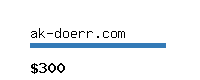 ak-doerr.com Website value calculator