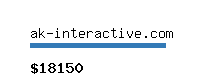 ak-interactive.com Website value calculator