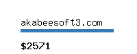 akabeesoft3.com Website value calculator