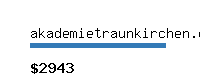 akademietraunkirchen.com Website value calculator