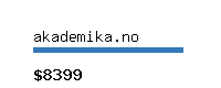 akademika.no Website value calculator