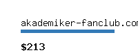 akademiker-fanclub.com Website value calculator