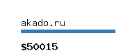 akado.ru Website value calculator