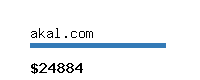 akal.com Website value calculator