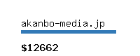 akanbo-media.jp Website value calculator