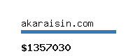 akaraisin.com Website value calculator