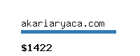 akariaryaca.com Website value calculator