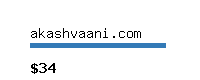 akashvaani.com Website value calculator