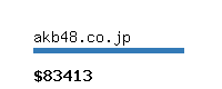 akb48.co.jp Website value calculator