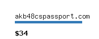 akb48cspassport.com Website value calculator