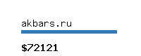 akbars.ru Website value calculator