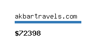 akbartravels.com Website value calculator