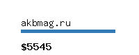 akbmag.ru Website value calculator