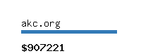 akc.org Website value calculator