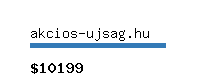 akcios-ujsag.hu Website value calculator