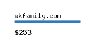 akfamily.com Website value calculator