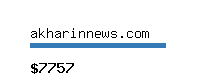 akharinnews.com Website value calculator