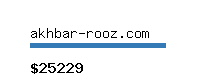 akhbar-rooz.com Website value calculator