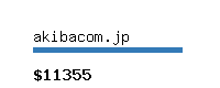 akibacom.jp Website value calculator