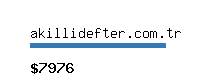 akillidefter.com.tr Website value calculator